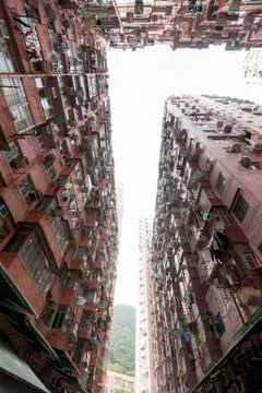 Crowded Hong Kong Foto stock