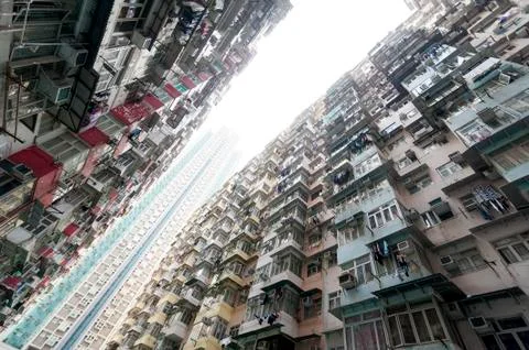 Crowded Hong Kong Stock Photos