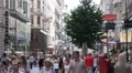 Crowded Karntner Shopping Street Busy Shopper Market Square People Crowd Vienna HD Footage