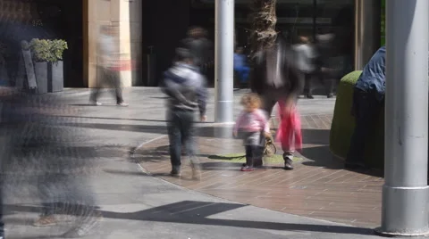 Crowded Mall Stock Footage 49803587