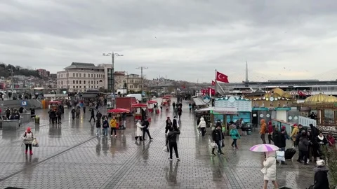 Crowded market Video stock 326908972