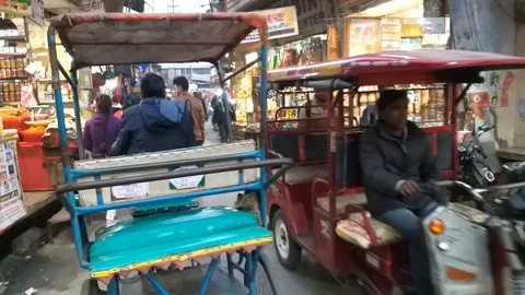 Crowded Market- Haridwar Stock Footage 100889889