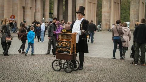 Crowded in Pariser Main square Stock Photos