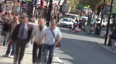CROWDED PEOPLE TIME LAPSE Stock Footage 23020238