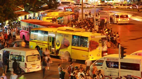 Crowded public transport. Stock Footage 25513288