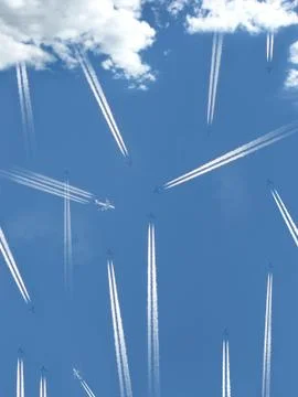 Crowded sky Stock Illustration