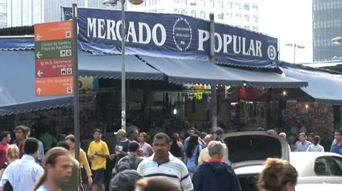 Crowded Store in Rio De Janeiro, Brazil 스톡 동영상 19707841