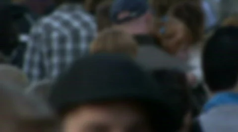 Crowded Street Stock Footage 603396