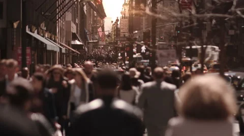 Crowded street. New York City. United States. More options in my portfolio. Stock Footage 59585103