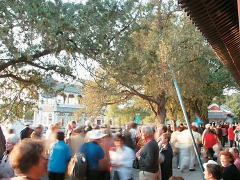 Crowded street Fotos Stock