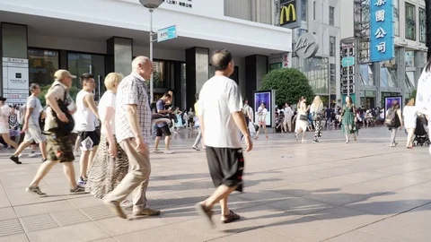 Crowded Street People China Stock Footage ~ Royalty Free Stock Videos ...