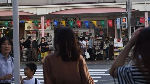 Crowded street in Tokyo Video stock 119521907