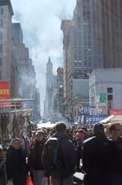 The Crowded Streets of NYC Stock Photos