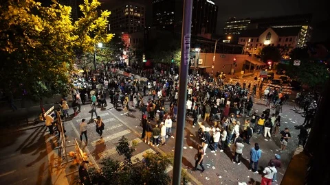 Crowded Streets Packed During Event SXSW Stock Footage 79015523