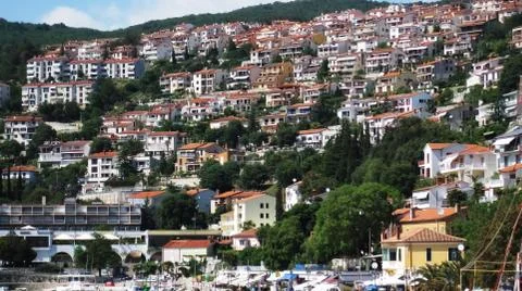 Crowded town Stock Photos