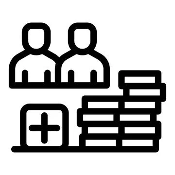 Crowdfunding campaign adding contributors increasing funding amount Illustrazione stock