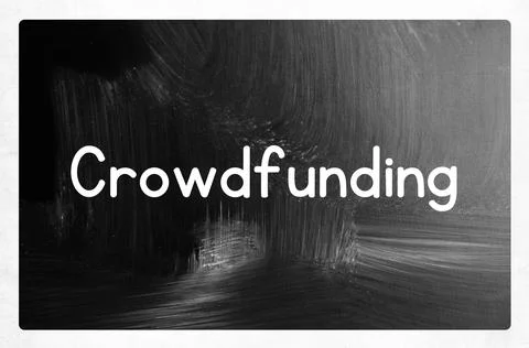 Crowdfunding concept Stock Photos