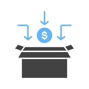 Crowdfunding icon vector image. Stock Illustration