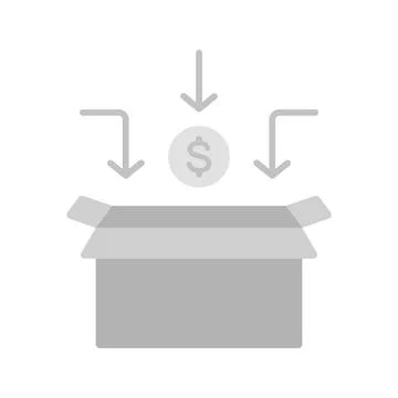 Crowdfunding icon vector image. Illustrazione stock