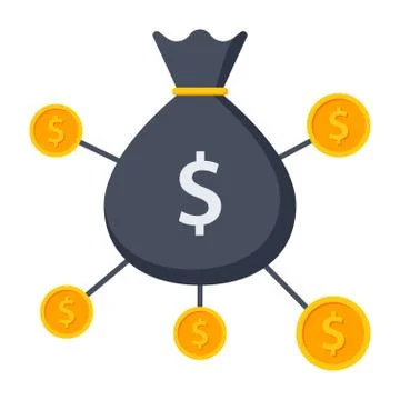 Crowdfunding Vector Icon Stock Illustration