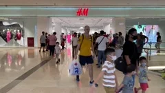 Main Entrance of Suria Sabah Shopping Stock Video Pond5