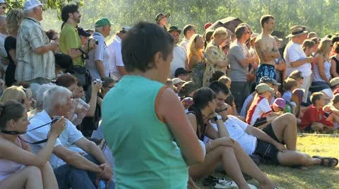Crowds, historical re-enactment Stock Footage 21703348