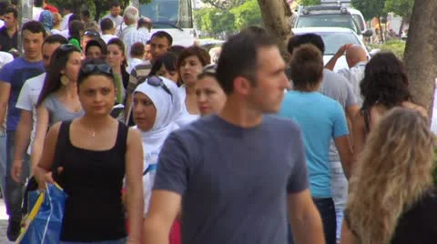 Crowds. Lot of people. Vídeos de archivo 8967074
