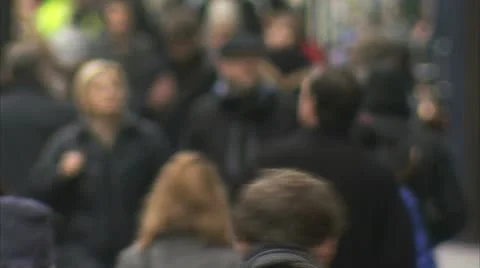 CROWDS OXFORD ST 動画素材 10686857
