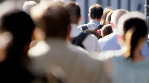 Crowds People on New York City Streets Stock Footage