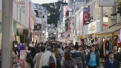 Crowds of People in Tokyo Stock Footage 97533985