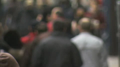 CROWDS  SLOW MOTION Stock Footage