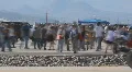 Crowds in time lapse - 13 large crowd on tarmac at USAF base HD Footage