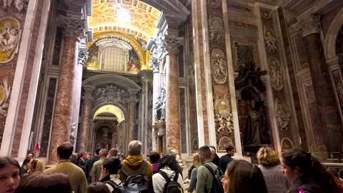 Crowds in the Vatican Stock Footage 280497522