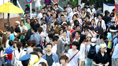Crowds watching Fireworks Stock Footage 151622602