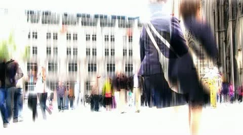 Crowed city Stock Footage 10908975