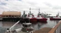 Crowley Tugboats at the Port of Los Angeles HD Footage