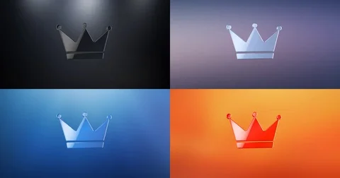 Crown 3d Icon Stock Footage 69778671