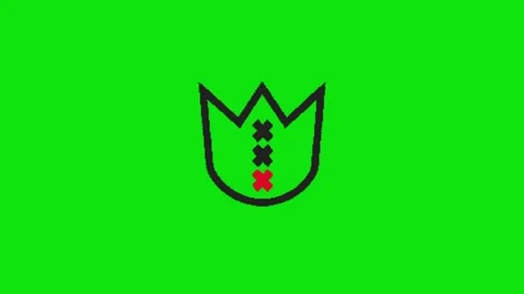 Crown animation on green screen 動画素材 330216226