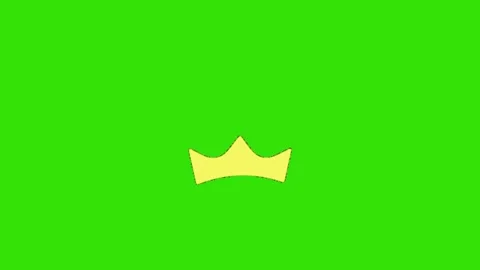 Crown animation on green screen 動画素材 330680259