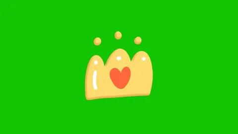 Crown animation on green screen 库存影片 341541556