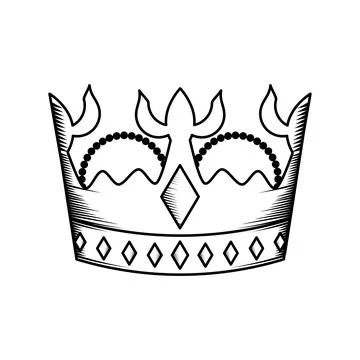 Crown aristocracy icon Stock Illustration
