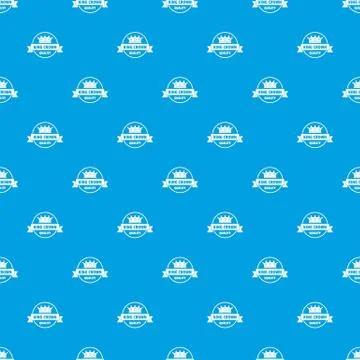 Crown award pattern vector seamless blue Stockillustratie