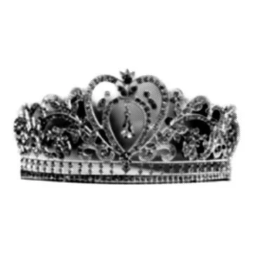 Crown collage. Design element in trendy dotted pop art style. Retro halfton.. 스톡 일러스트