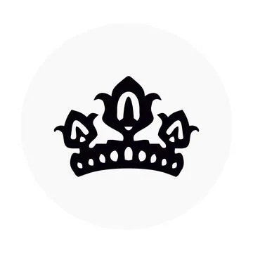 Crown decoration Stock Illustration