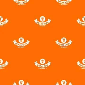 Crown decoration pattern vector orange Stockillustratie
