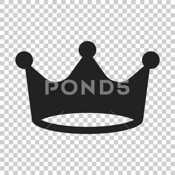 Crown diadem vector icon in flat style. Royalty crown illustration on isolate Stock Illustration