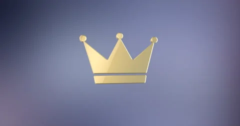 Crown Gold 3d Icon Stock Footage 66781620