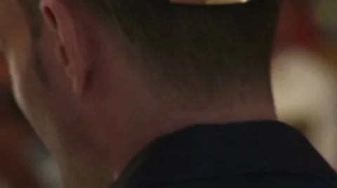 Crown on the head groom and wedding bouquet with colorful roses Stock Footage 59588371