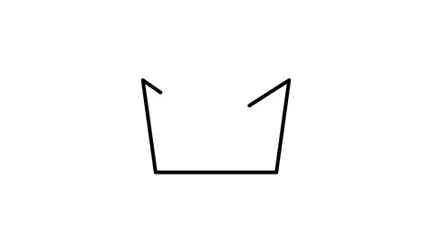 Crown icon centered on a black background, symbolizing royalty and authority. Stock Footage 333906248