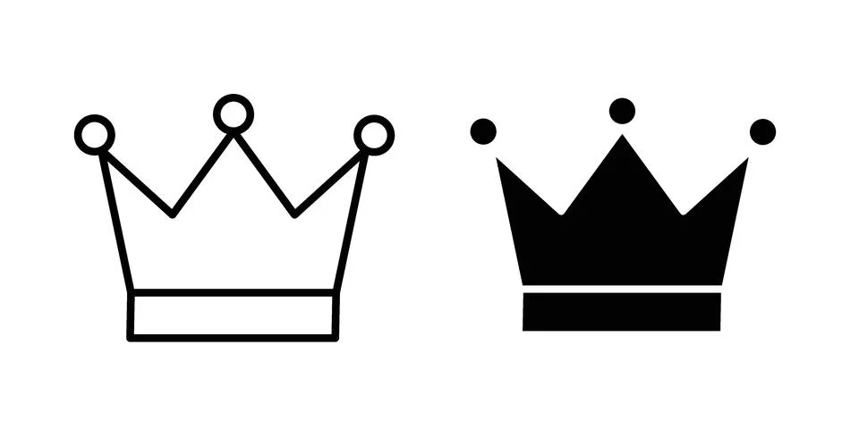 Crown icon concept. best for web design Stock Illustration